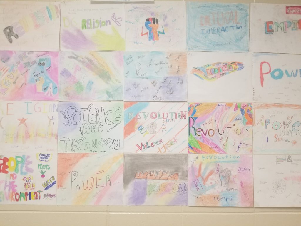 6th Grade Social Studies Students Make Graffiti Posters – Greenville ...